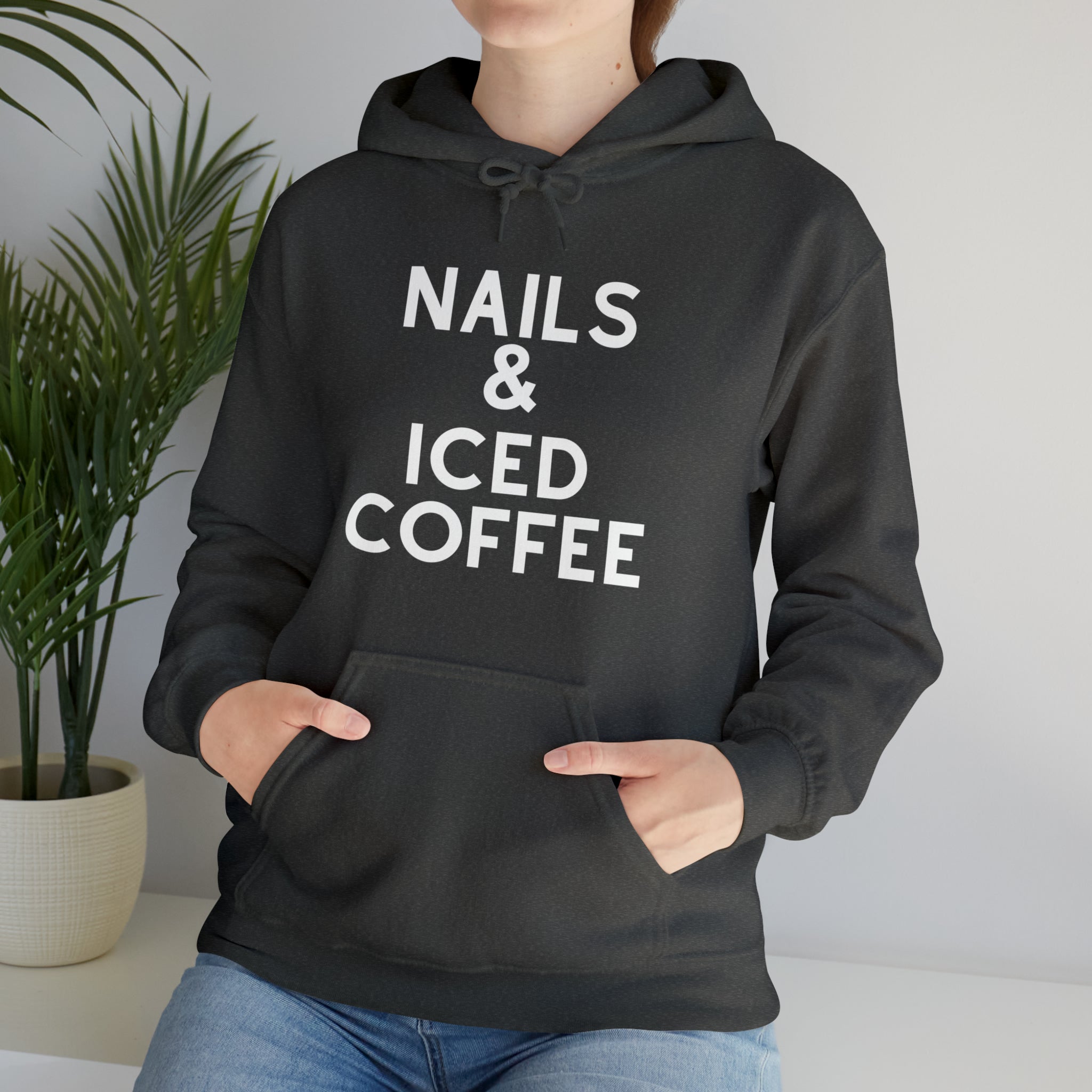 Nails & Iced Coffee | Unisex Heavy Blend™ Hooded Sweatshirt